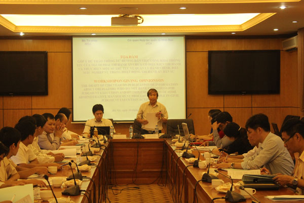 Tọa đàm dự thảo Thông tư công khai thông tin và thủ tục quản lý hành chính thi hành án dân sự