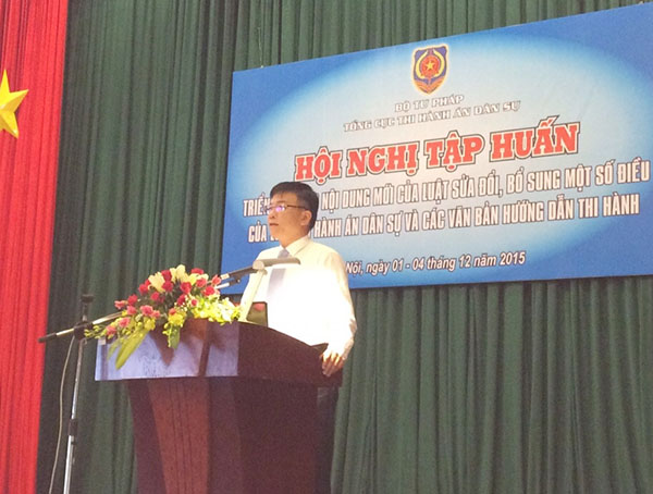 Bộ Tư pháp tổ chức Hội nghị tập huấn triển khai các nội dung mới của Luật sửa đổi, bổ sung một số điều của Luật Thi hành án dân sự và các văn bản hướng dẫn thi hành 