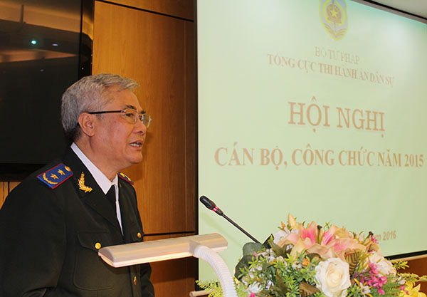 Tổng cục Thi hành án dân sự tổ chức Hội nghị cán bộ, công chức, viên chức năm 2015