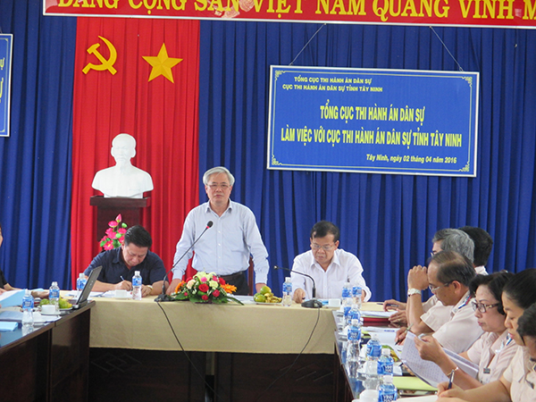 Tập trung giải quyết án tồn, án phức tạp, án có điều kiện thi hành nâng cao kết quả thi hành án, xếp hạng cơ quan THADS Tây Ninh và Sóc Trăng