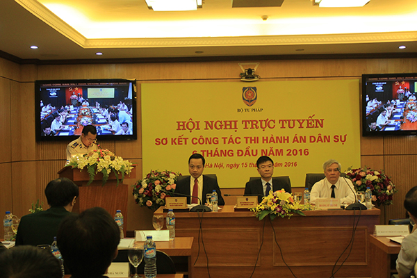 Bộ Tư pháp tổ chức Hội nghị sơ kết công tác thi hành án dân sự 06 tháng đầu năm 2016