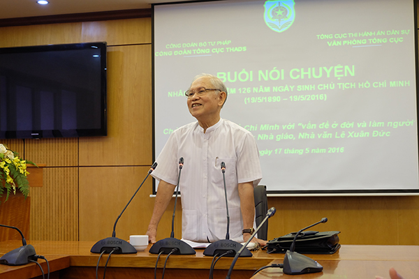 Công đoàn Tổng cục Thi hành án dân tổ chức Buổi nói chuyện với chủ đề “Chủ tịch Hồ Chí Minh với vấn đề ở đời và làm người”