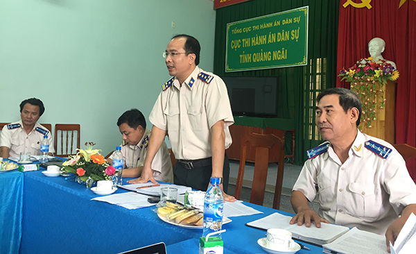 Tổng cục Thi hành án dân sự kiểm tra toàn diện Cục Thi hành án dân sự tỉnh Quảng Ngãi