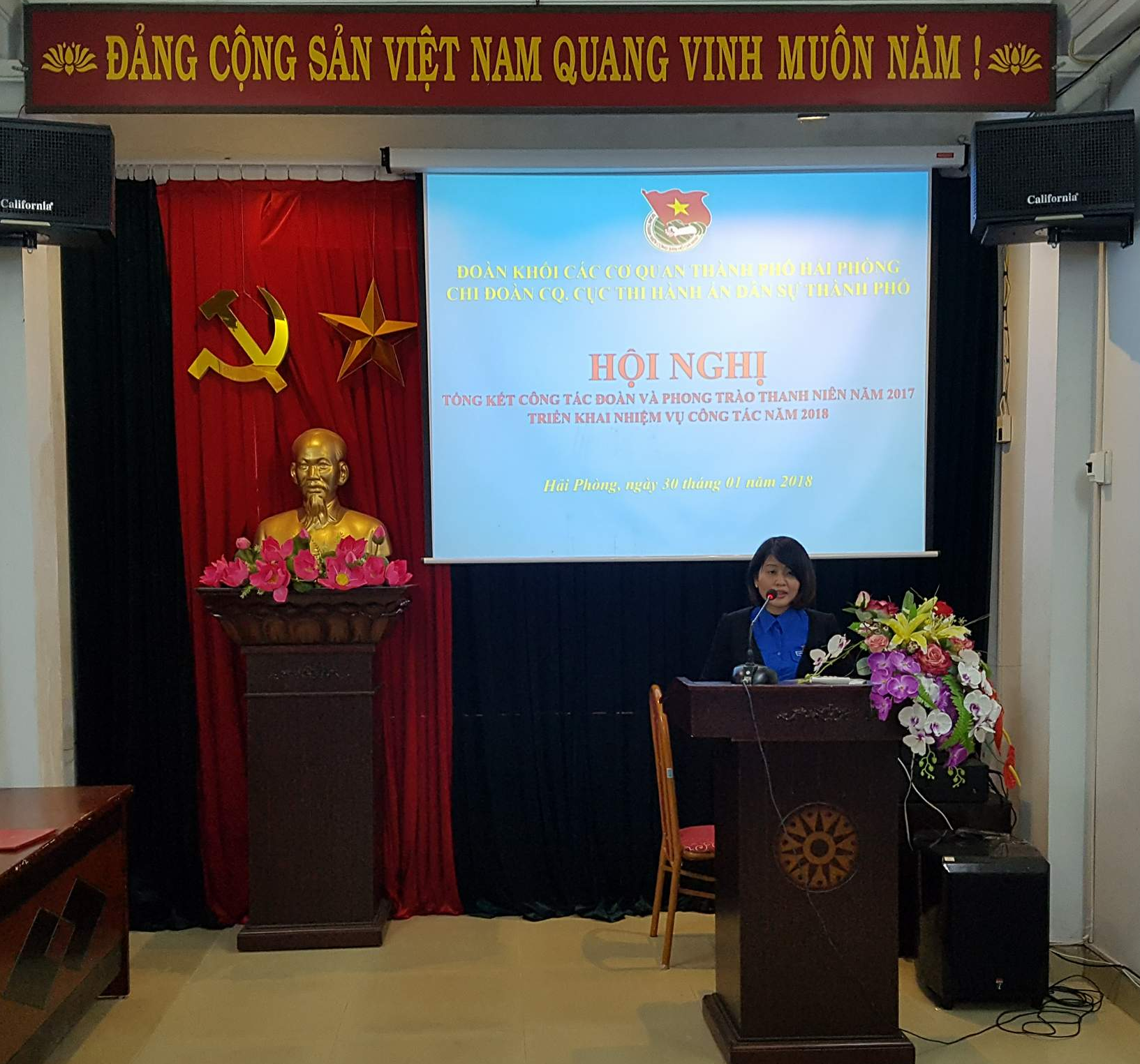 Chi đoàn cơ quan Cục Thi hành án dân sự thành phố tổ chức Hội nghị tổng kết công tác Đoàn và phong trào thanh niên năm 2017, triển khai nhiệm vụ năm 2018