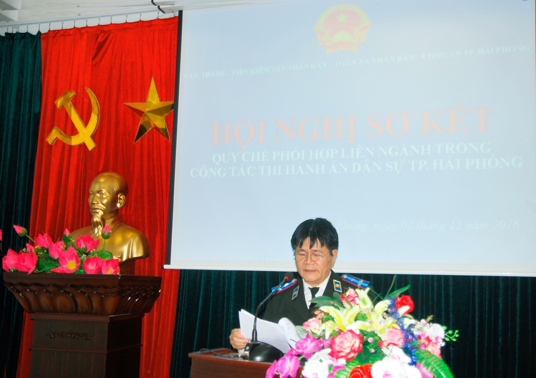 Hội nghị sơ kết quy chế phối hợp liên ngành trong  công tác thi hành án dân sự