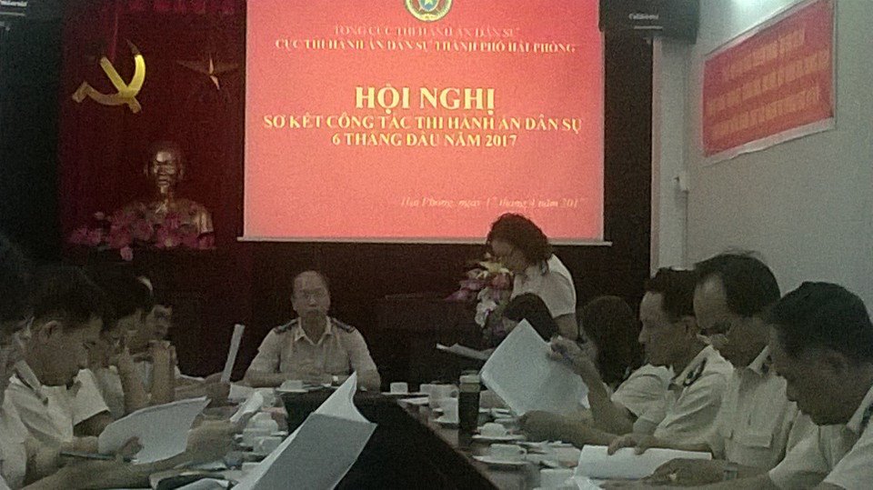 Hội nghị sơ kết công tác thi hành án dân sự 6 tháng đầu năm 2017