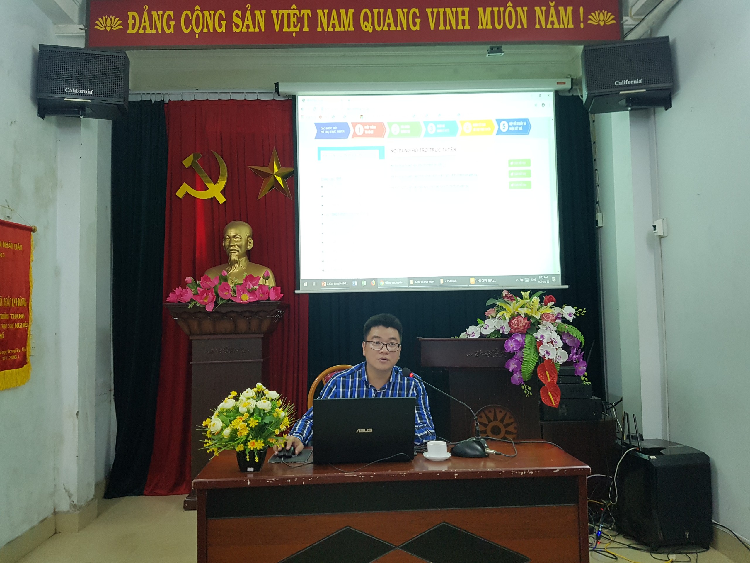 Cục Thi hành án dân sự thành phố Hải Phòng tổ chức lớp tập huấn phần mềm hệ thống quản lý văn bản và điều hành, phần mềm hỗ trợ trực tuyến thi hành án dân sự