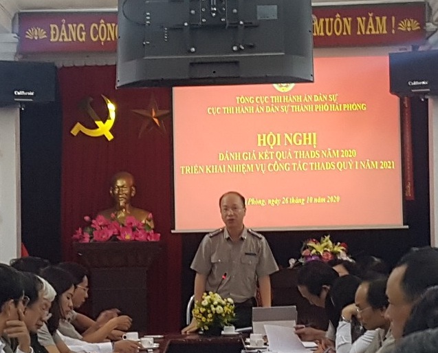 Cục Thi hành án dân sự thành phố Hải Phòng tổ chức hội nghị triển khai công tác quý I năm 2021