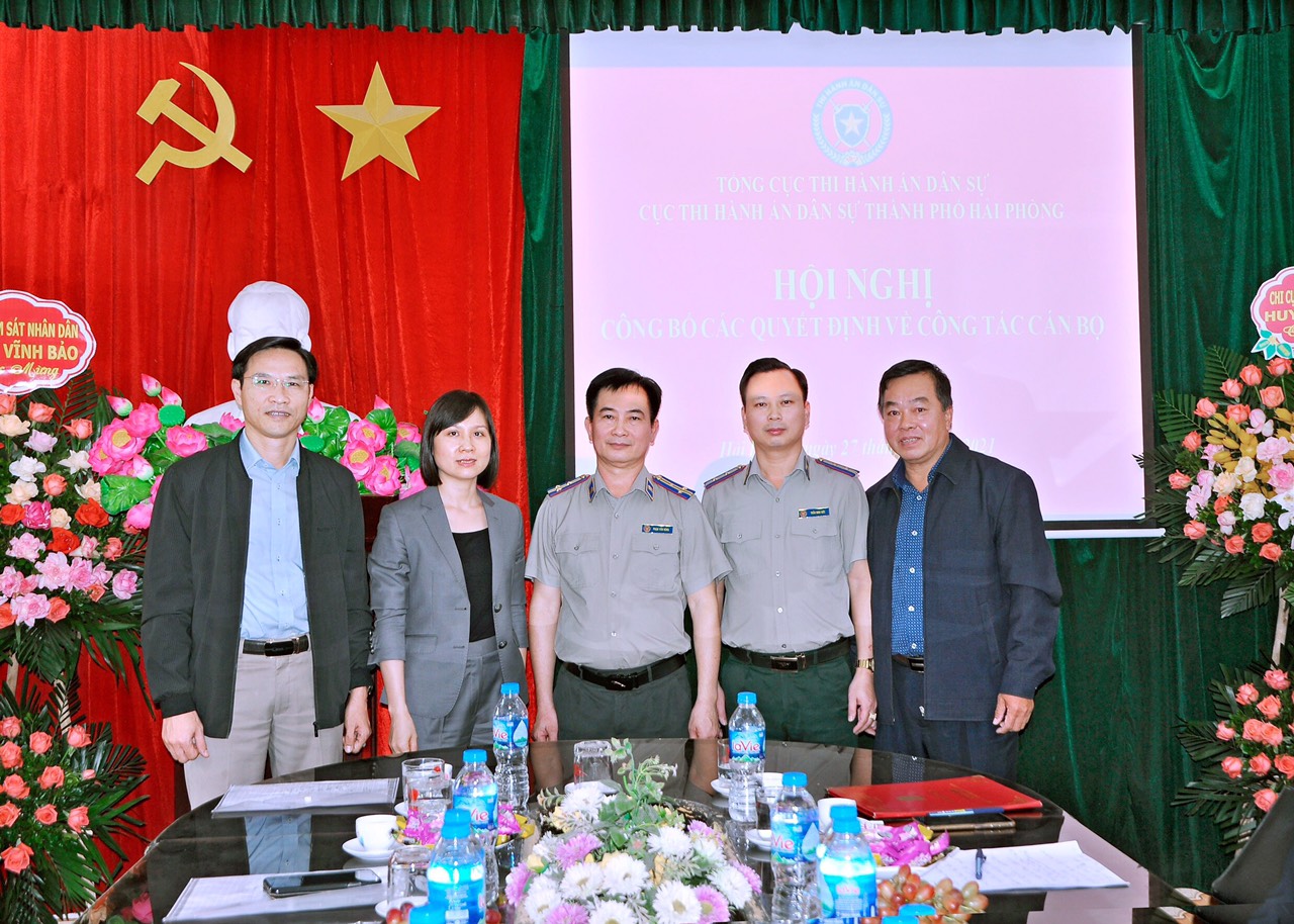 HỘI NGHỊ CÔNG BỐ CÁC QUYẾT ĐỊNH  VỀ CÔNG TÁC TỔ CHỨC CÁN BỘ THÁNG 11/2021