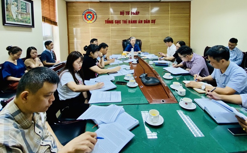 Lãnh đạo Tổng cục làm việc với Vụ Nghiệp vụ 1: Ghi nhận kết quả đạt được trong 10 tháng đầu năm, giải pháp đẩy nhanh tiến độ hoàn thành nhiệm vụ được giao năm 2022