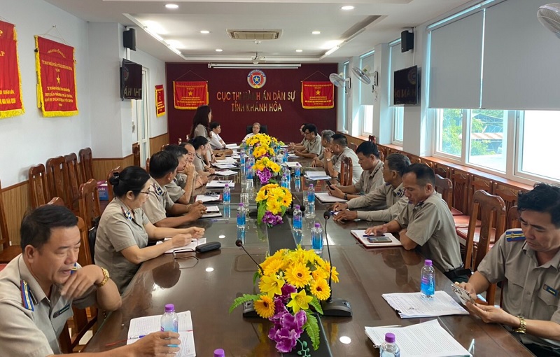 Tổng Cục trưởng Nguyễn Quang Thái làm việc với Cục Thi hành án dân sự tỉnh Khánh Hòa