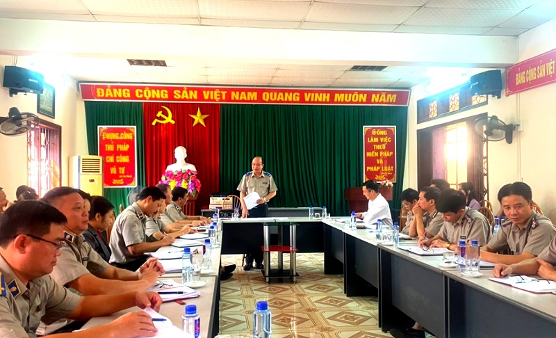 Phó Tổng cục trưởng Nguyễn Thắng Lợi làm việc với Cục Thi hành án dân sự tỉnh Hà Giang