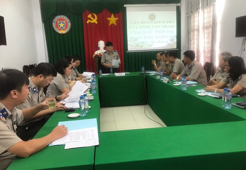 Tổng cục Thi hành án dân sự kiểm tra chuyên đề tại Cục Thi hành án dân sự tỉnh Đồng Tháp