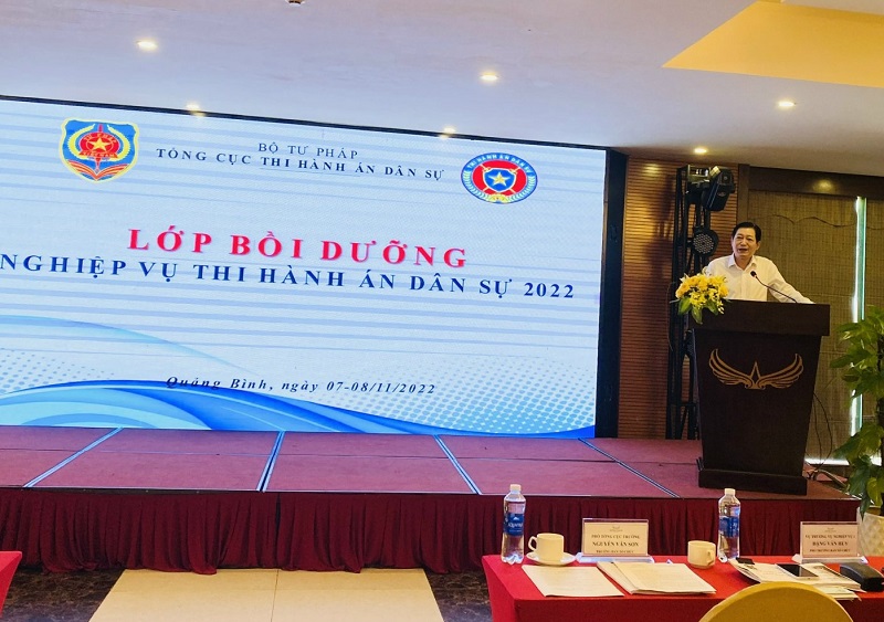 Bế mạc Lớp bồi dưỡng nghiệp vụ thi hành án dân sự tại tỉnh Quảng Bình