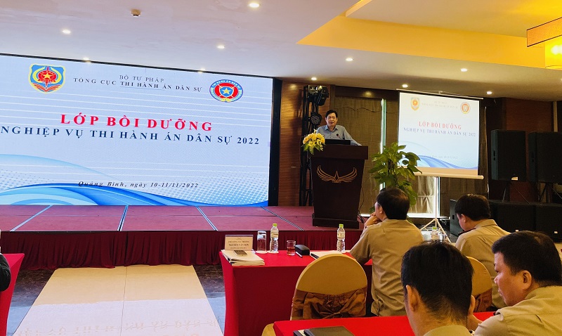 Khai mạc Lớp bồi dưỡng nghiệp vụ thi hành án dân sự tại tỉnh Quảng Bình (Lớp thứ 03)