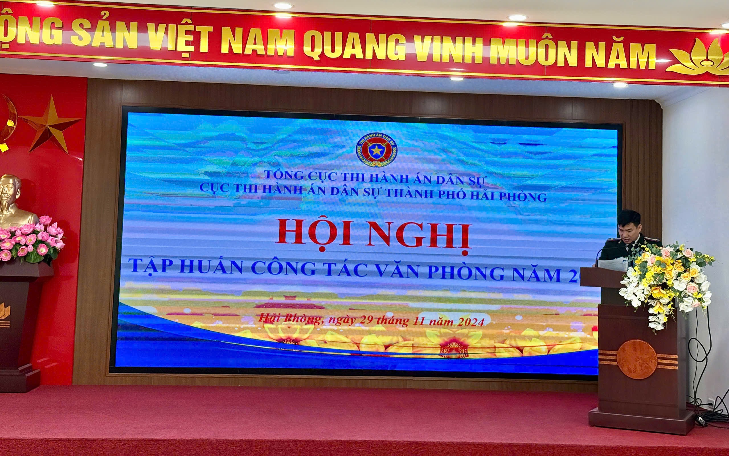 Tập huấn một số nội dung công tác văn phòng cho các cơ quan THADS thành phố Hải Phòng năm 2024