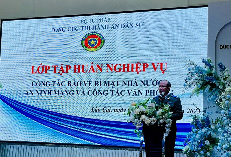 Tập huấn công tác bảo vệ bí mật nhà nước, an ninh mạng và công tác văn phòng năm 2022 tại khu vực phía Bắc