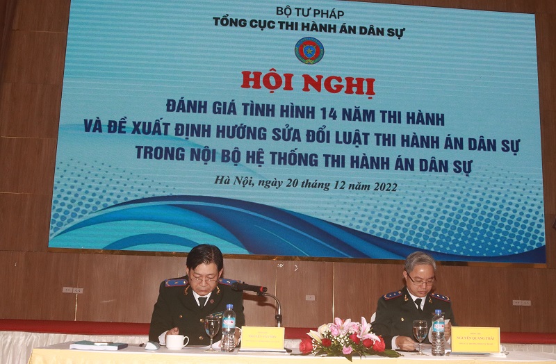 Hội nghị đánh giá tình hình 14 năm thi hành và đề xuất định hướng sửa đổi Luật Thi hành án dân sự trong nội bộ Hệ thống thi hành án dân sự