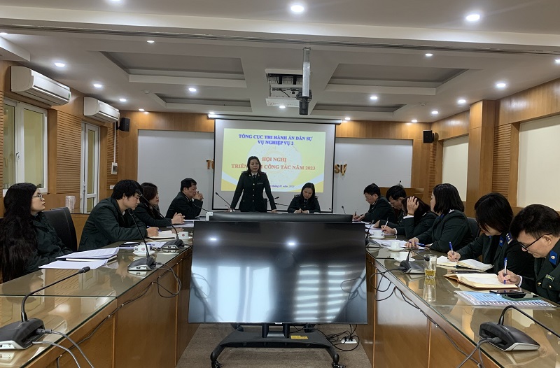 Vụ Nghiệp vụ 2 Tổng cục Thi hành án dân sự tổ chức Hội nghị triển khai công tác năm 2023