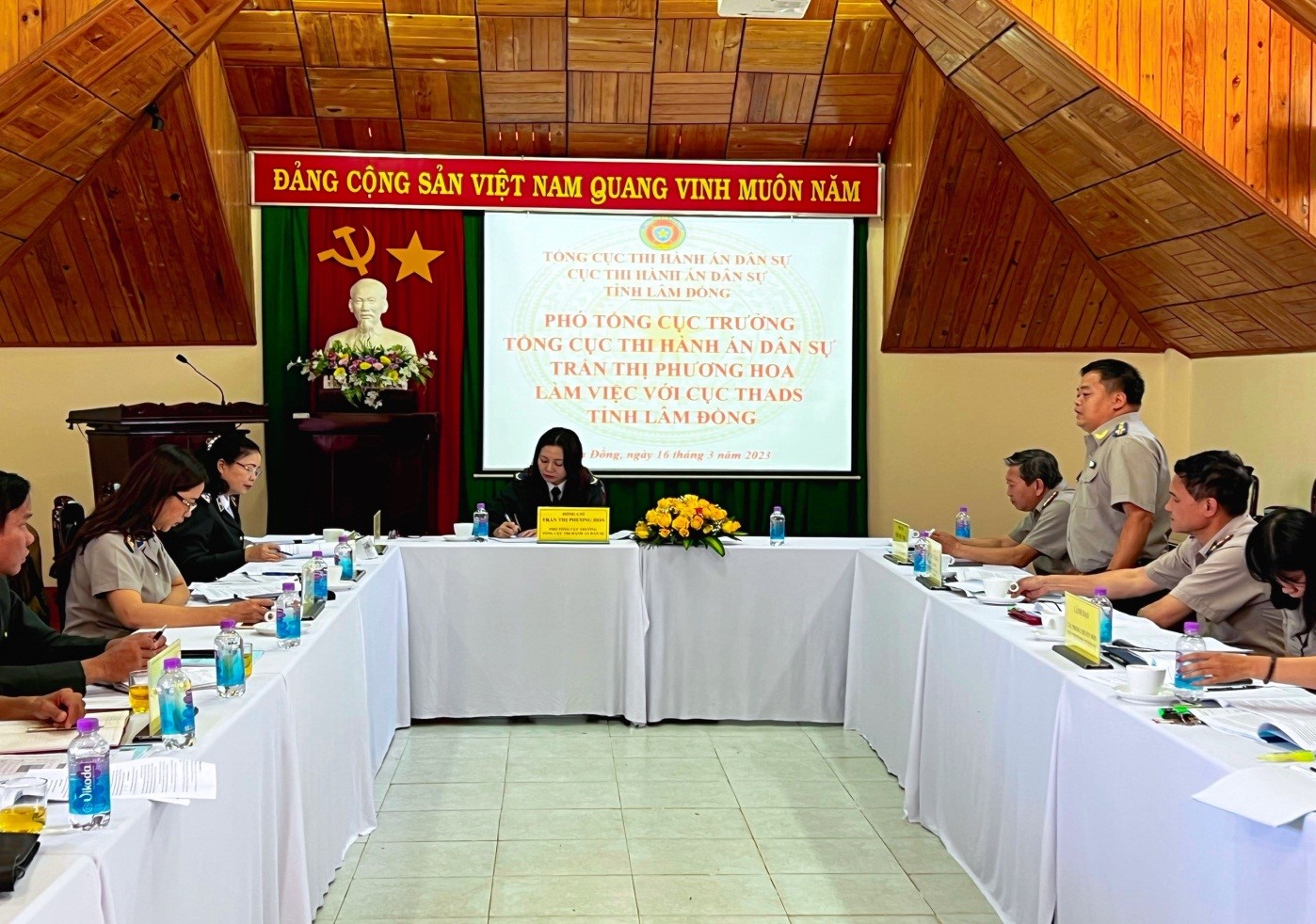 Tổng cục Thi hành án dân sự đôn đốc việc thực hiện chỉ tiêu, nhiệm vụ về thi hành án dân sự được giao năm 2023 tại tỉnh Lâm Đồng