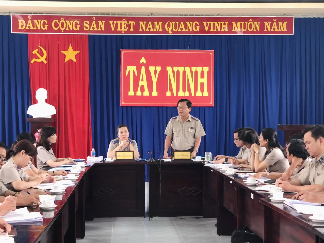 Lãnh đạo Tổng cục Thi hành án dân sự tham dự Hội nghị sơ kết công tác  thi hành án dân sự 6 tháng đầu năm 2023 tại Cục Thi hành án dân sự tỉnh Tây Ninh