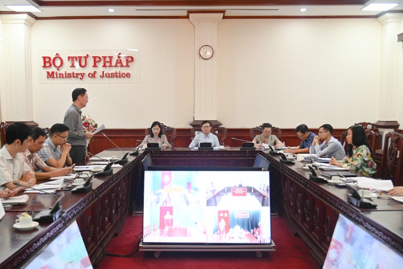 Bộ Tư pháp tổ chức Hội nghị giao ban đầu tư công tháng 5