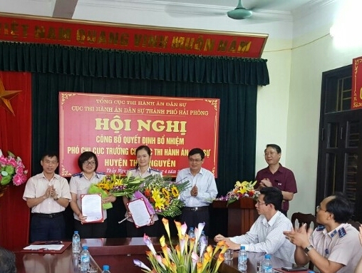Công bố Quyết định của Cục trưởng Cục THADS thành phố về việc bổ nhiệm Phó Chi cục trưởng Chi cục THADS huyện Thủy Nguyên