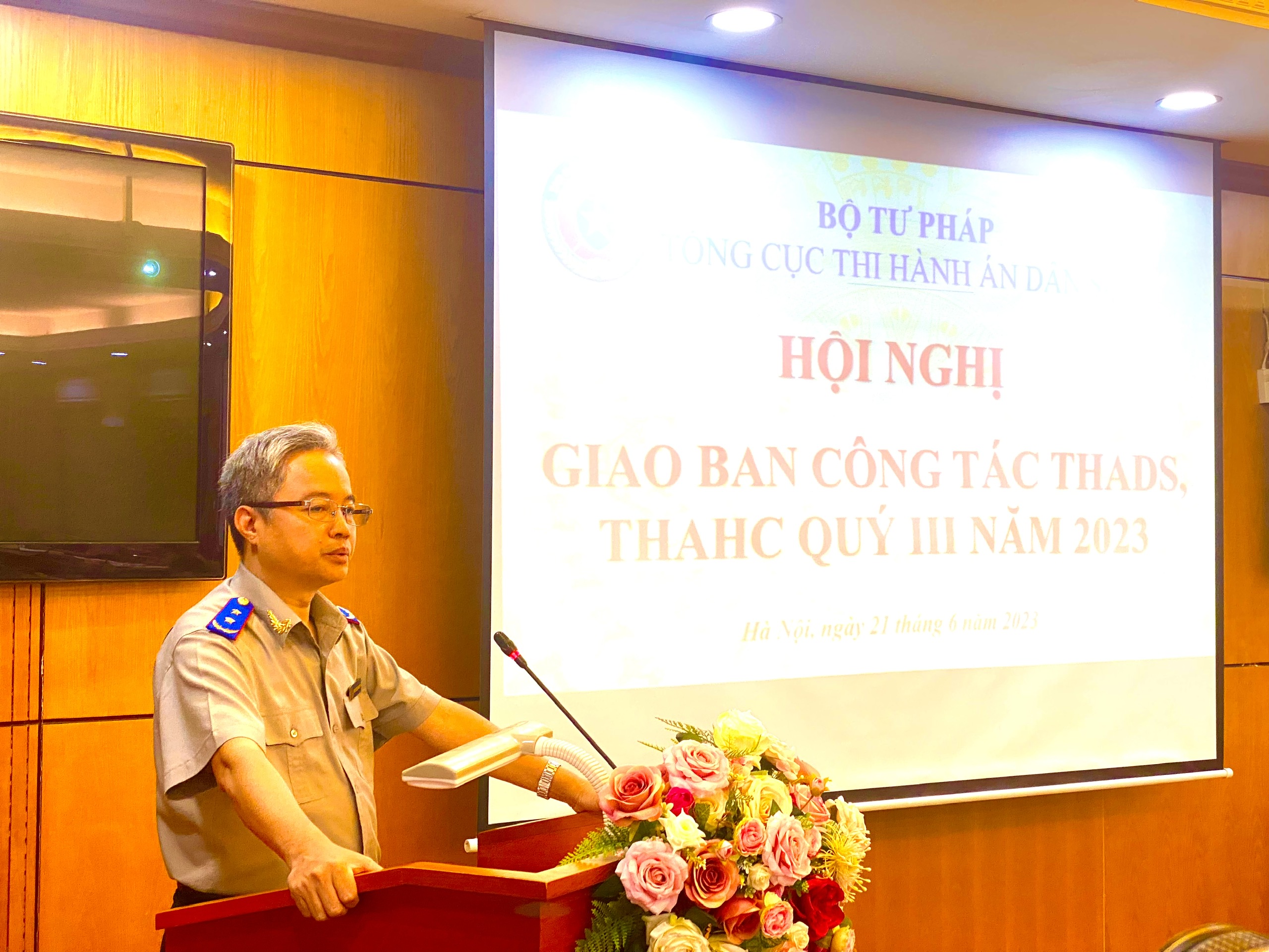 Hội nghị giao ban công tác THADS, theo dõi THAHC quý III năm 2023 của Hệ thống Thi hành án dân sự: Tiếp tục phòng, chống tham nhũng, tiêu cực củng cố hệ thống trong sạch, vững mạnh, đáp ứng yêu cầu của tình hình mới