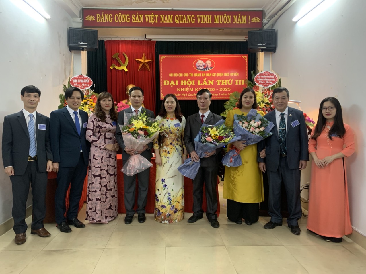 ĐẠI HỘI CHI BỘ CHI CỤC THI HÀNH ÁN DÂN SỰ QUẬN NGÔ QUYỀN LẦN THỨ III, NHIỆM KỲ 2020-2025.