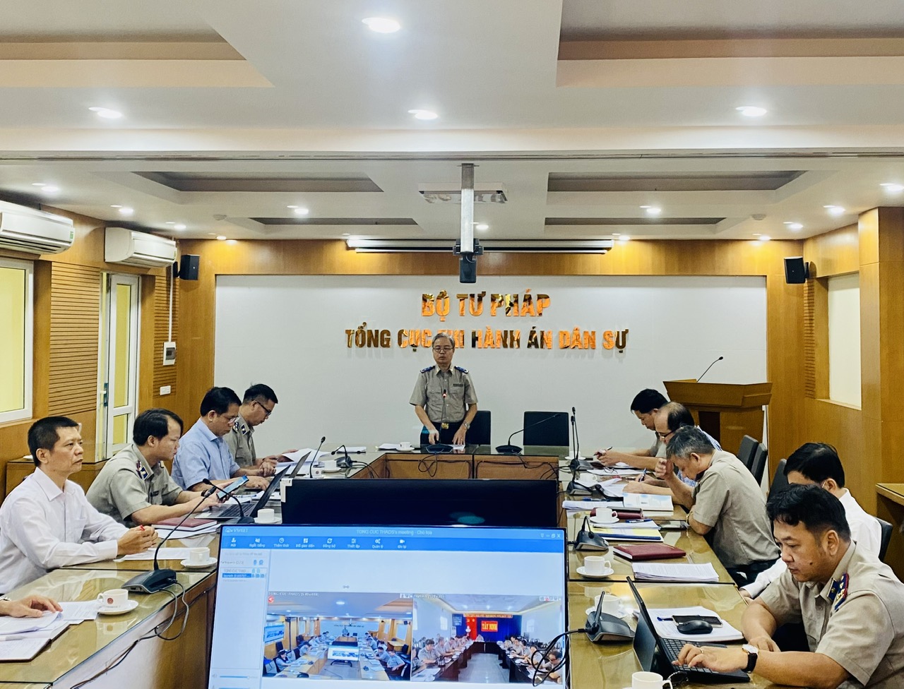 Lãnh đạo Tổng cục Thi hành án dân sự làm việc với các cơ quan Thi hành án dân sự tỉnh Tây Ninh về kết quả công tác THADS 10 tháng năm 2023 và phương hướng nhiệm vụ trọng tâm trong thời gian tới