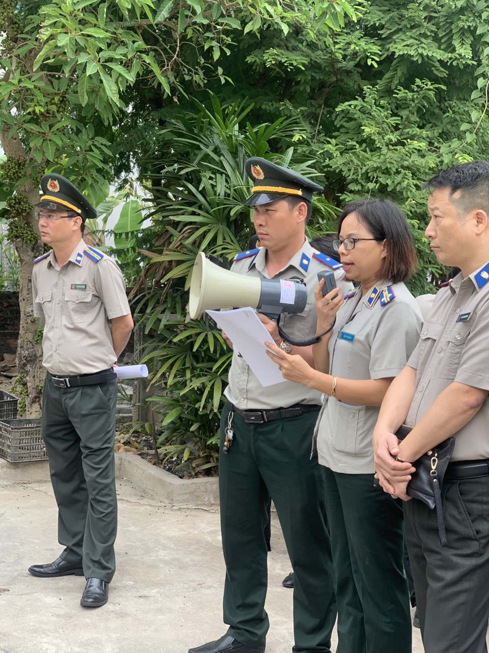 CƯỠNG CHẾ GIAO ĐẤT VÀ TÀI SẢN TRÊN ĐẤT TẠI THÔN QUẾ LÂM, XÃ THUỴ HƯƠNG, HUYỆN KIẾN THUỴ, THÀNH PHỐ  HẢI PHÒNG