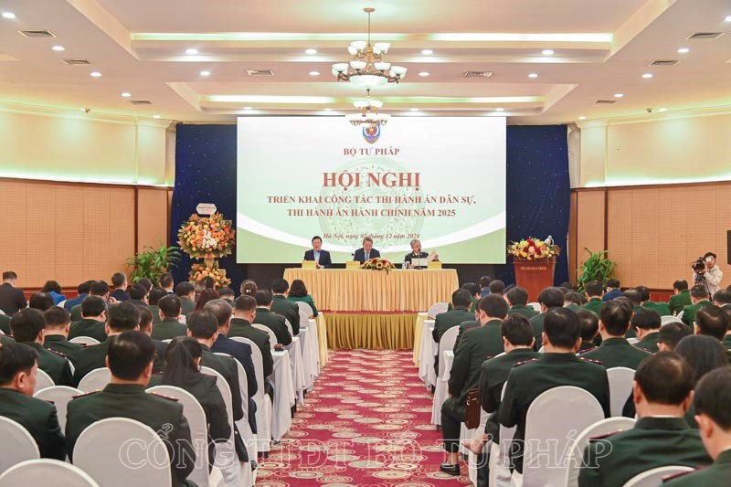 Hội nghị triển khai thực hiện chỉ tiêu, nhiệm vụ Thi hành án dân sự, thi hành án hành chính năm 2025