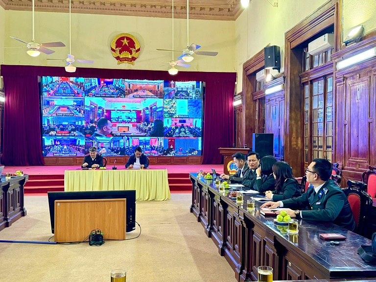 Tổ chức Lớp tập huấn áp dụng dịch vụ tư pháp công trực tuyến thu, nộp tạm ứng án phí, lệ phí tòa án trên Cổng dịch vụ công Quốc gia cho các cơ quan Tòa án, Thi hành án dân sự địa phương