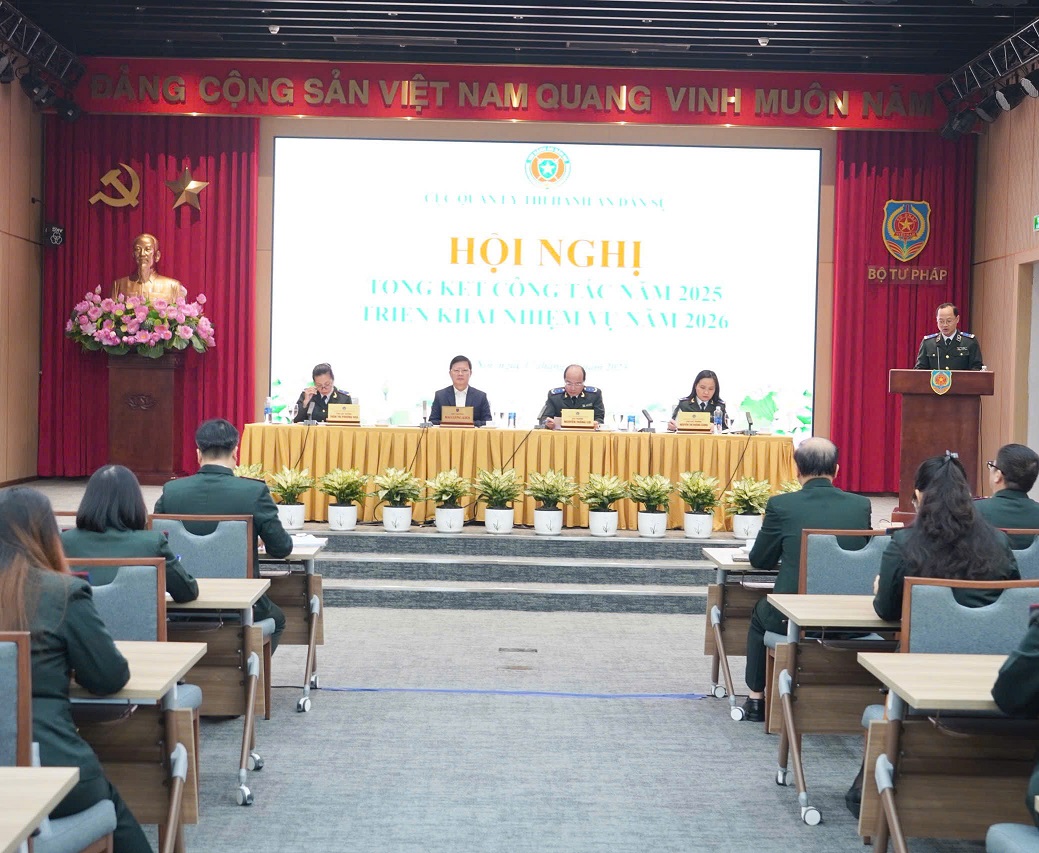 Cục Quản lý Thi hành án dân sự tổ chức Hội nghị tổng kết công tác năm 2025, triển khai nhiệm vụ năm 2026