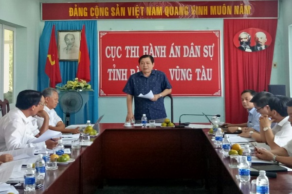 Tổng cục Thi hành án dân sự chỉ đạo thực hiện chỉ tiêu, nhiệm vụ thi hành án dân sự tại tỉnh Bà Rịa- Vũng Tàu