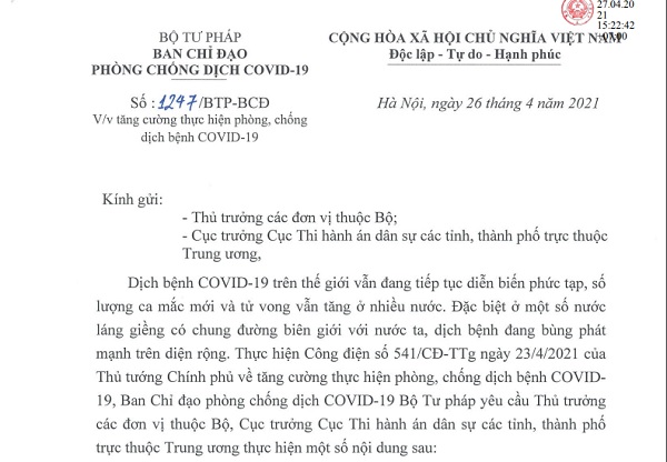 Tăng cường thực hiện phòng, chống dịch bệnh Covid - 19