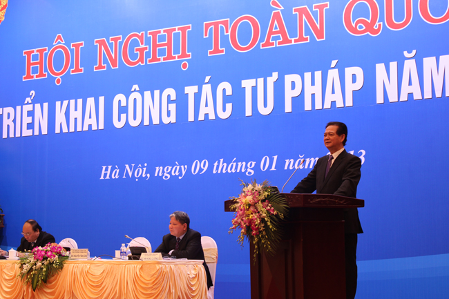 Hội nghị toàn quốc triển khai công tác tư pháp năm 2013