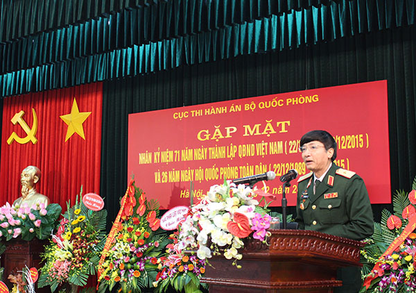 Cục Thi hành án, Bộ Quốc phòng gặp mặt nhân ngày 22/12