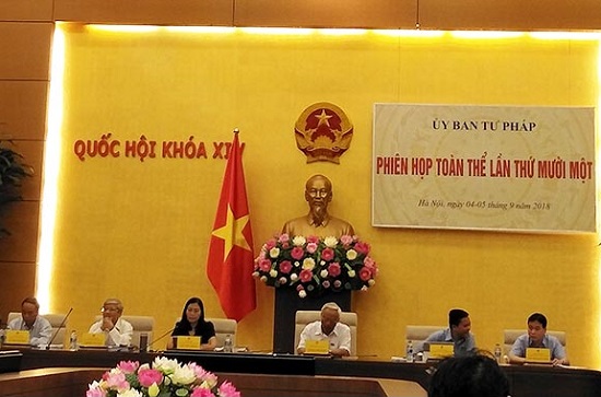 Ủy ban Tư pháp của Quốc hội thẩm tra Báo cáo thi hành án của Chính phủ