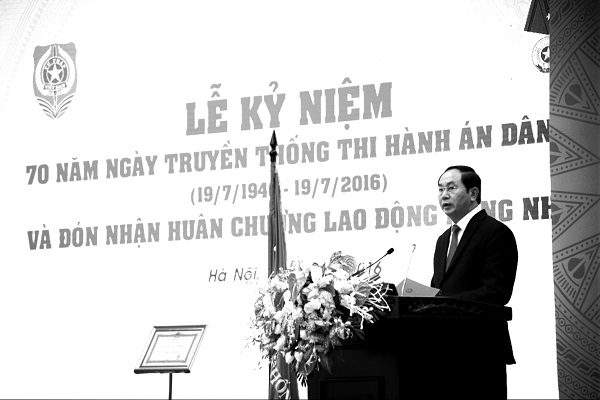 Hai lần Chủ tịch nước Trần Đại Quang động viên Hệ thống Thi hành án dân sự nỗ lực vươn lên
