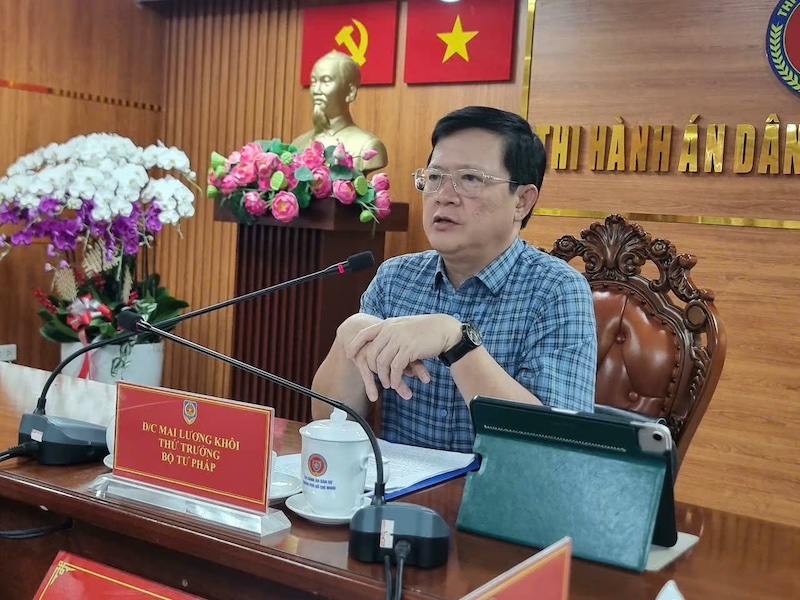 Thứ trưởng Mai Lương Khôi chỉ đạo tập trung nguồn lực cho chuyển đổi số trong công tác THADS