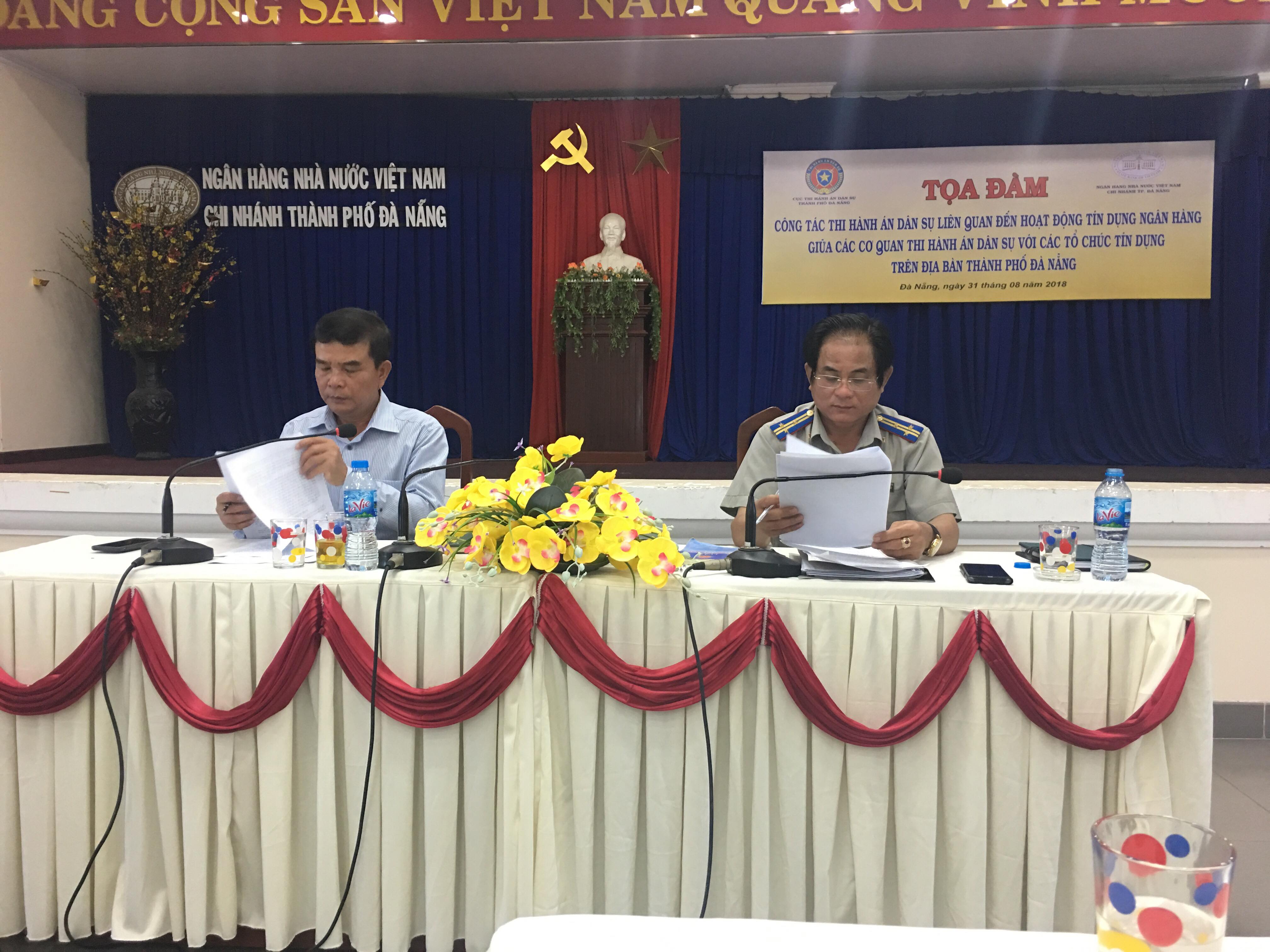 ĐÀ NẴNG TỔ CHỨC TỌA ĐÀM VỚI CÁC TỔ CHỨC TÍN DỤNG NGÂN HÀNG TRÊN ĐỊA BÀN THÀNH PHỐ