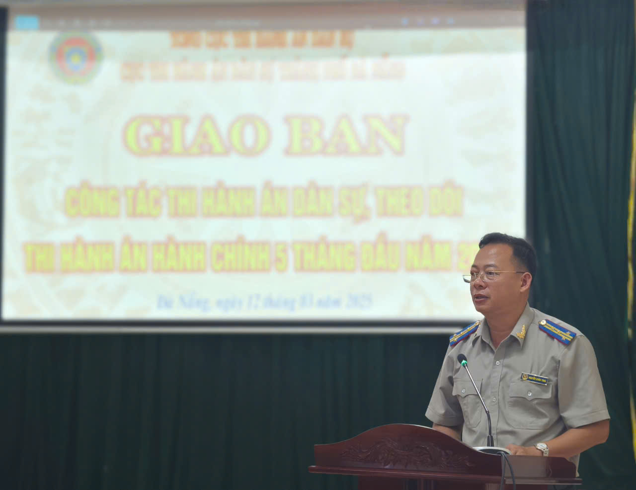 Cục Thi hành án dân sự thành phố Đà Nẵng tổ Hội nghị sơ kết công tác  Thi hành án dân sự, hành chính 6 tháng đầu năm 2022