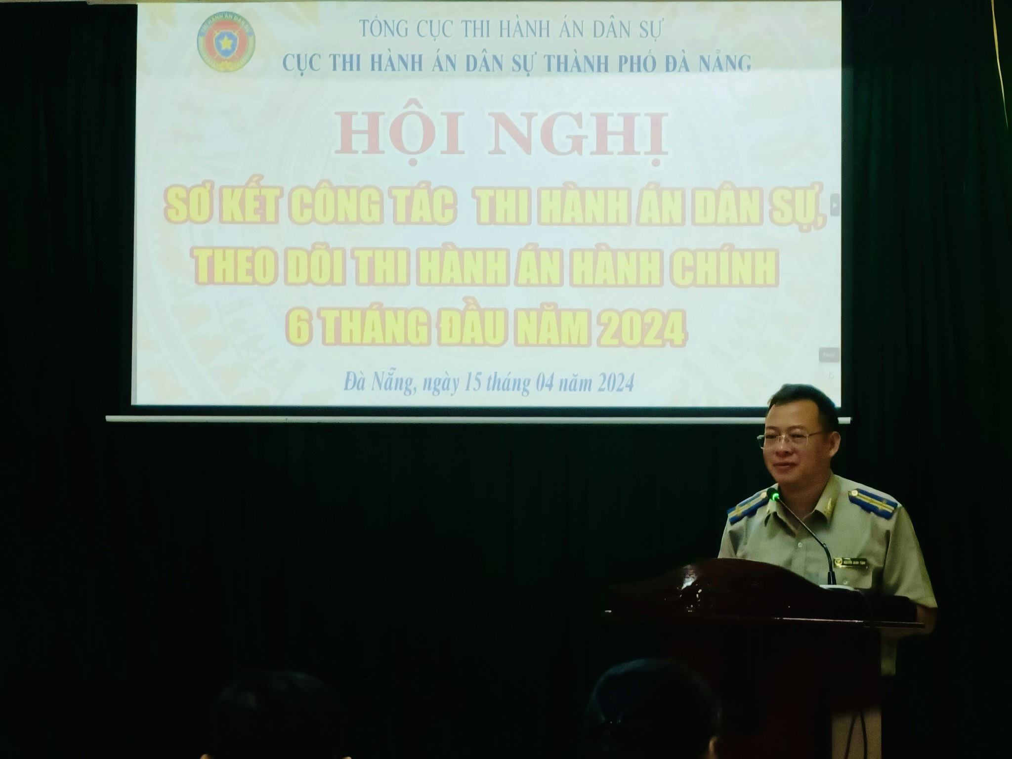 CỤC THI HÀNH ÁN DÂN SỰ TP ĐÀ NẴNG TỔ CHỨC HỘI NGHỊ  SƠ KẾT CÔNG TÁC THADS 6 THÁNG ĐẦU NĂM 2024