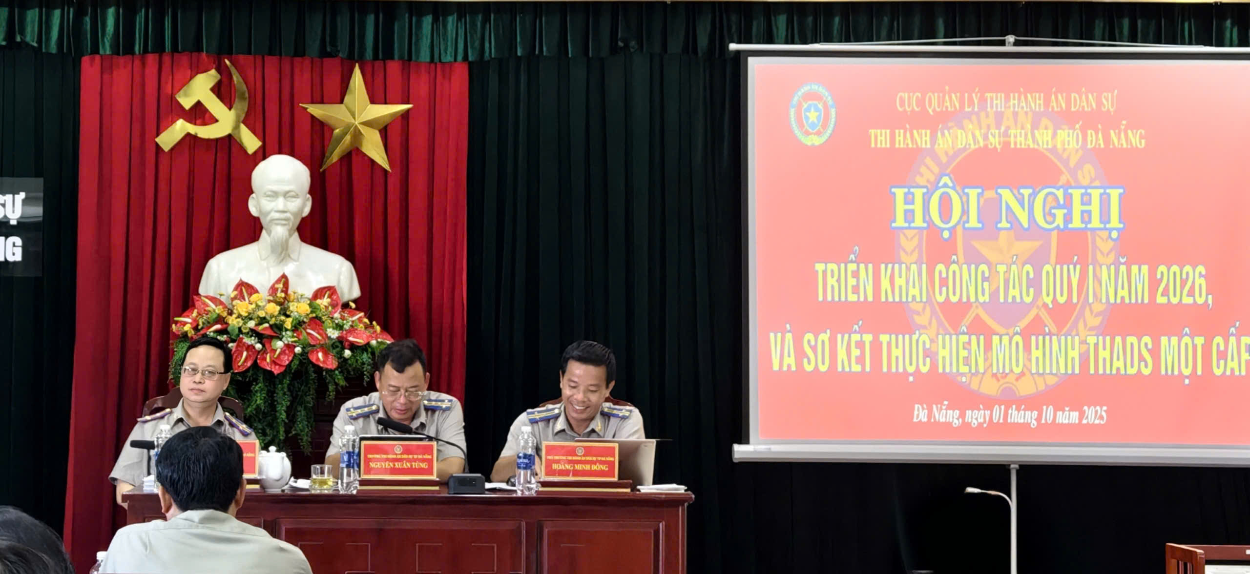 Thi hành án dân sự thành phố Đà Nẵng đánh giá mô hình THADS  01 cấp và triển khai công tác quý I/2026