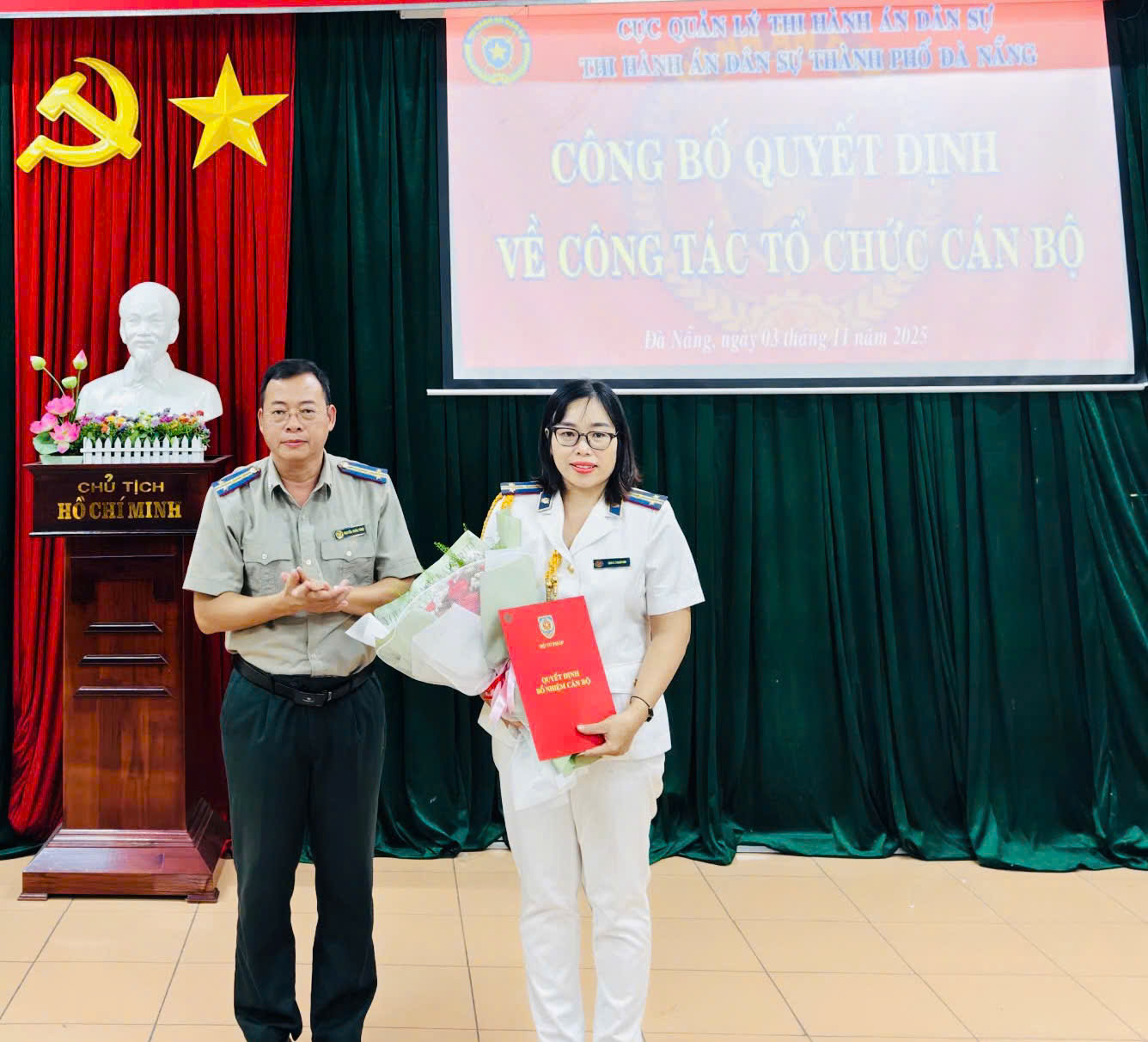 Thi hành án dân sự thành phố Đà Nẵng trao quyết định bổ nhiệm Trưởng Phòng Kiểm tra, giải quyết khiếu nại, tố cáo