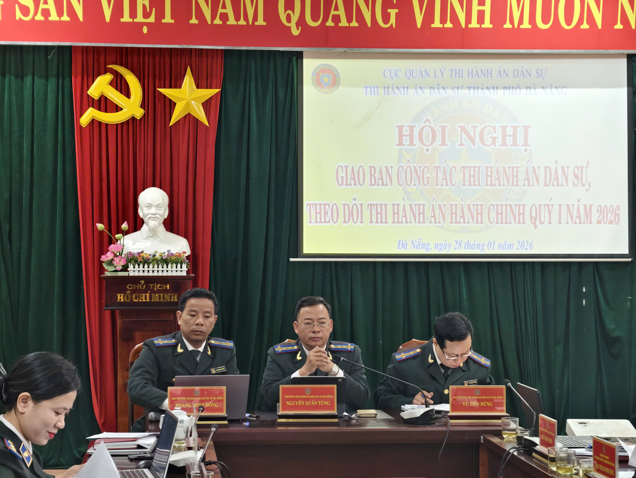 Đà Nẵng tổ chức Hội nghị giao ban công tác thi hành án dân sự,  theo dõi thi hành án hành chính 3 tháng đầu năm 2026