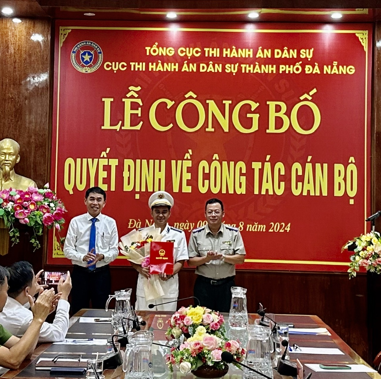 Lễ Trao Quyết định bổ nhiệm Phó Chi cục trưởng Chi cục Thi hành án dân sự huyện Hòa Vang.