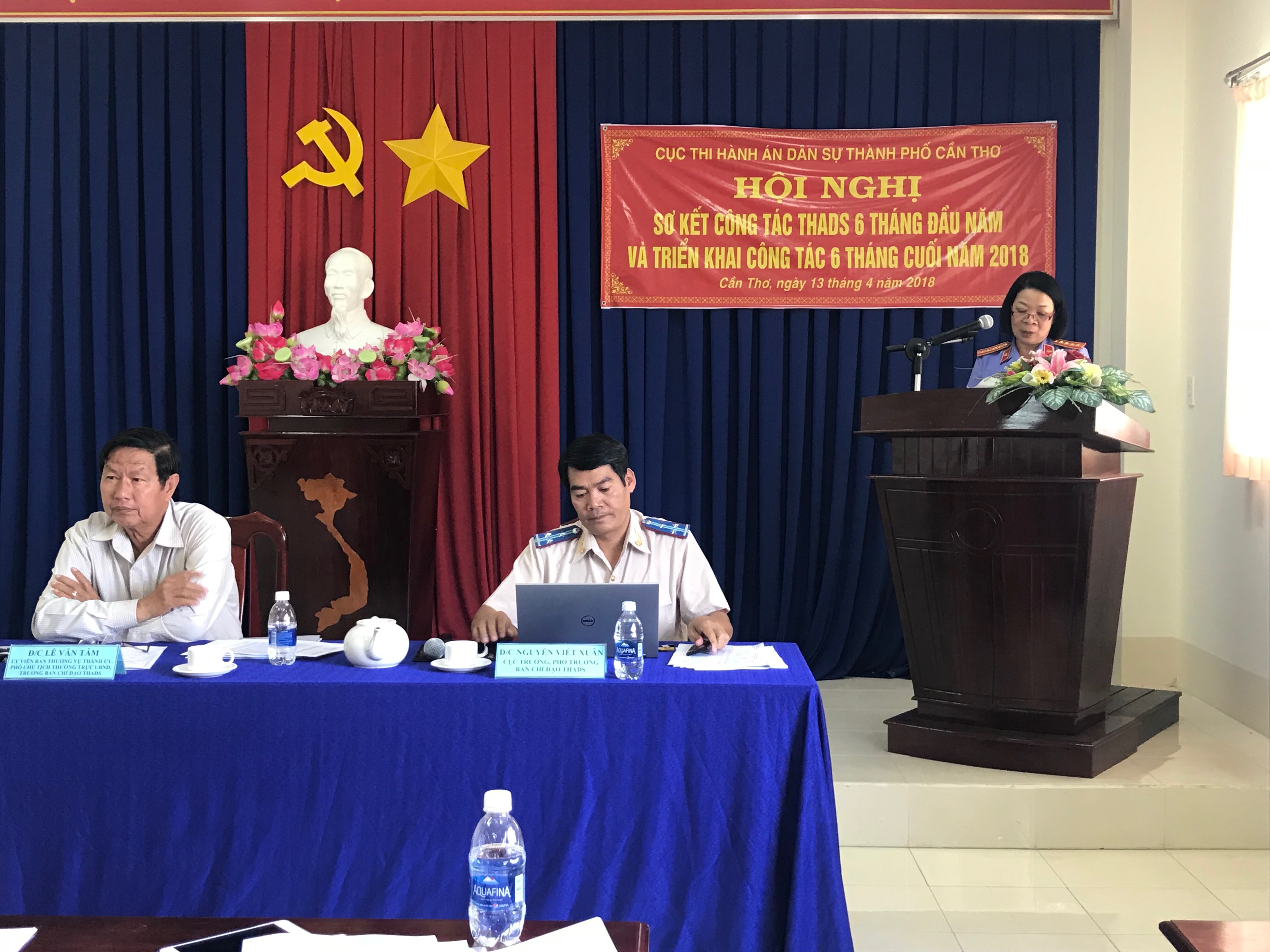 Cục Thi hành án dân sự thành phố Cần Thơ tổ chức hội nghị sơ kết công tác Thi hành án dân sự 6 tháng đầu năm và triển khai công tác 6 tháng cuối năm 2018.