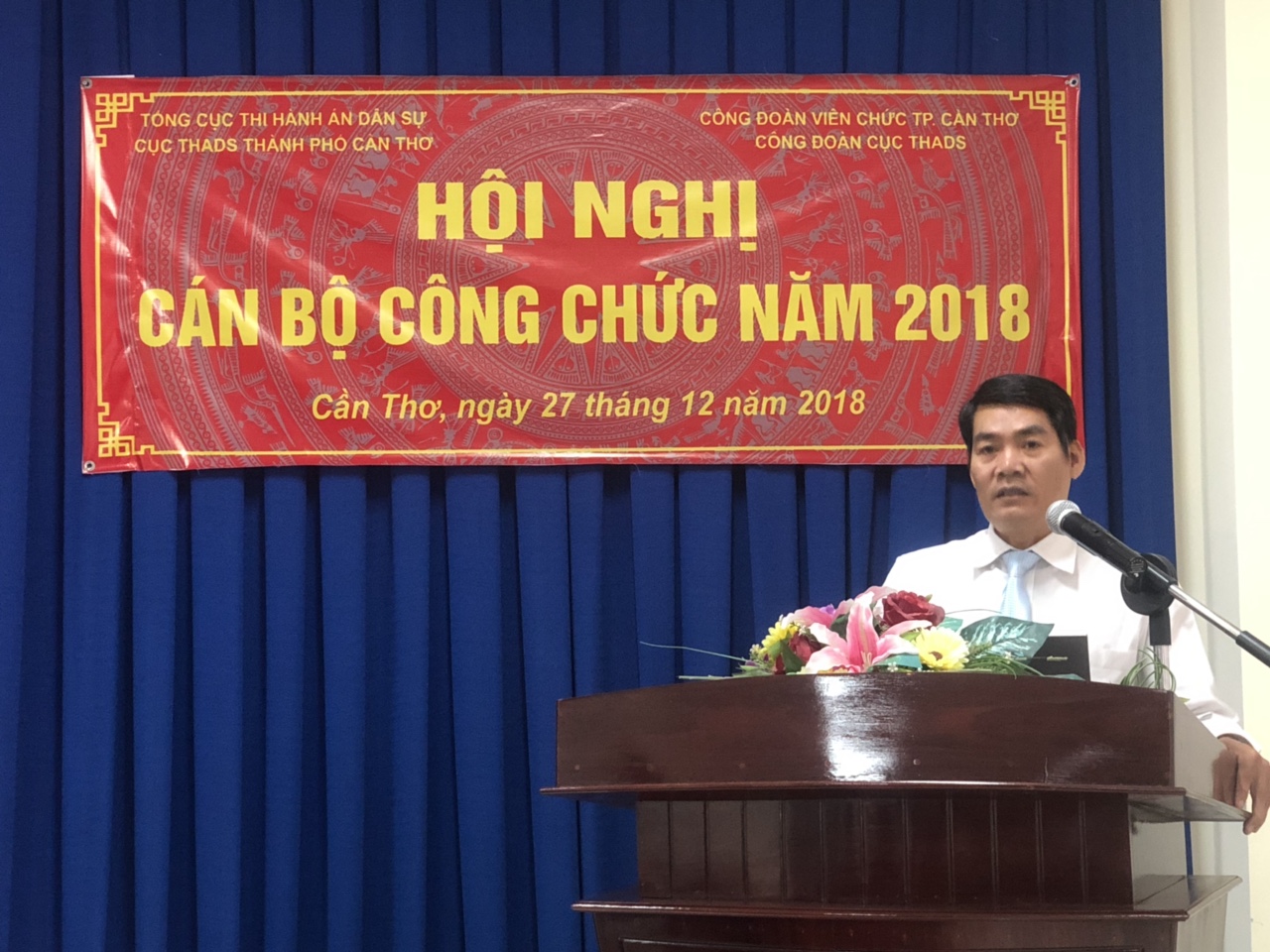 CỤC THI HÀNH ÁN DÂN SỰ THÀNH PHỐ CẦN THƠ TỔ CHỨC HỘI NGHỊ CÁN BỘ CÔNG CHỨC NĂM 2018